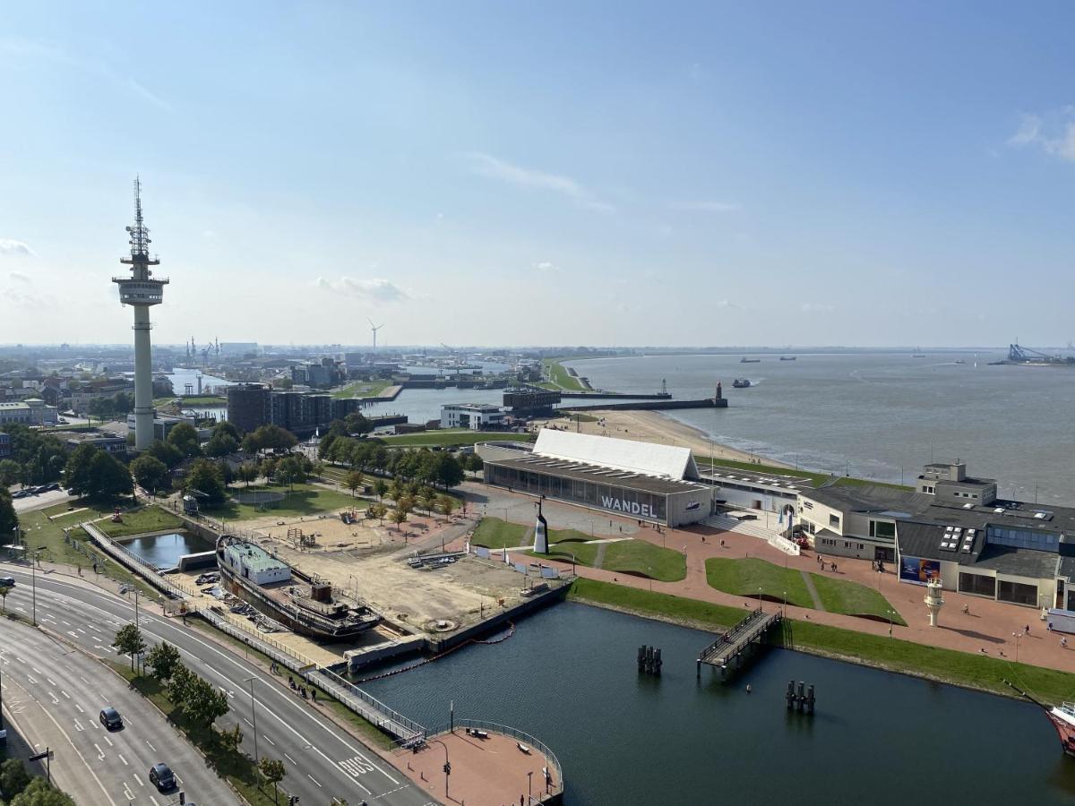 Ferienwohnung Weserblick Hundertwasser Bremerhaven Esterno foto